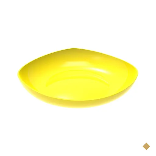 Fruteira de Mesa 3,5L Trio Crippa Bancada Amarelo Porta Frutas Legumes