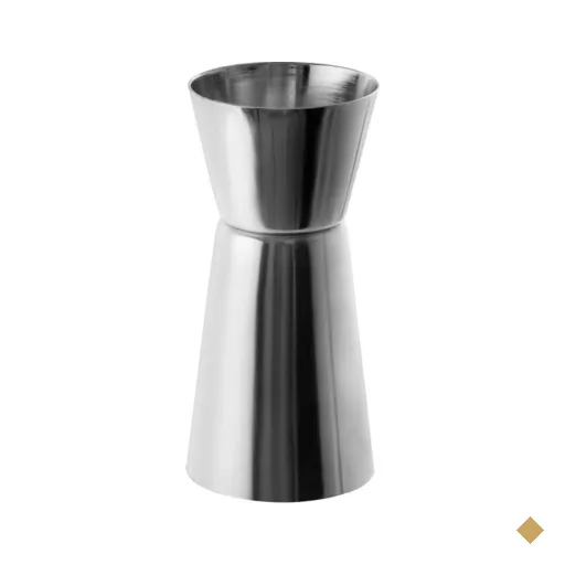 Dosador duplo para drinks, azeites, 25 e 50 ml -   inox