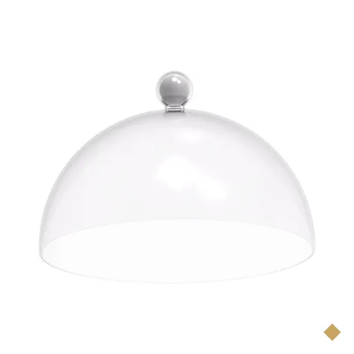 Cúpula Crippa Bubble 25 Cm De Diâmetro Branca