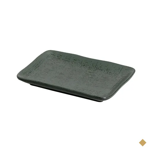 Travessa Retangular Pequena 18x14cm Sushi Juta Greenery Porto Brasil Oriental