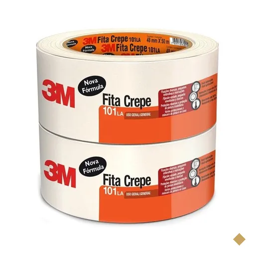 Fita Crepe 3M 101LA - 48 mm x 50 m - PT 2 UN