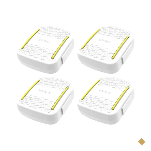 Kit 4 Porta Cotonetes Acessórios Branco Portátil para Viagem