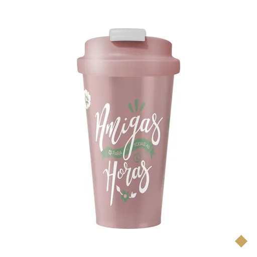 Copo Térmico 500 ML Cerigrafado - Amigas para Todas as Horas