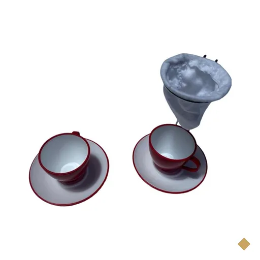 Kit Cafe individual com coador e 2 xicaras - o inicio