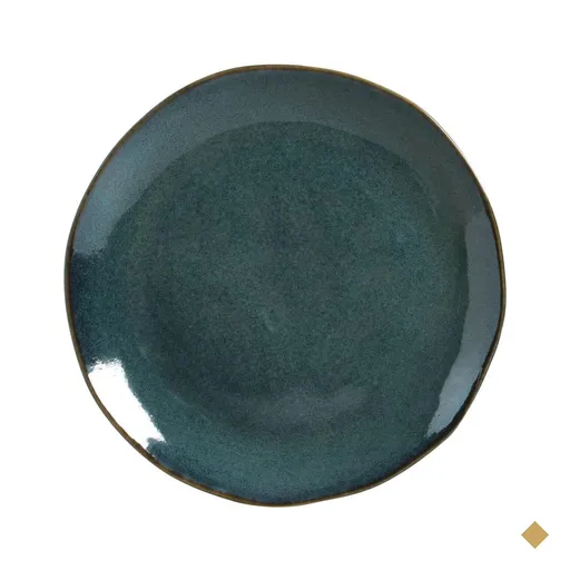 Prato Raso Cerâmica Orgânico Oceano Porto Brasil 26,5cm Azul Avulso Mesa…