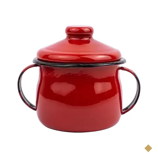 Açucareiro Esmaltado Ágata 500ml Porta Açúcar Com Tampa E Alças Laterais…