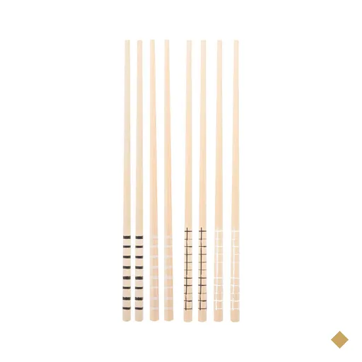 24 Pares de Hashi para Restaurante Bambu Comida Japonesa Sushi Sashimi 24cm…