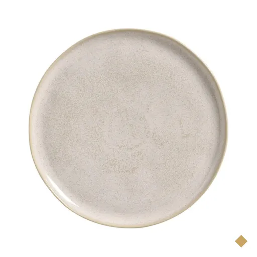 Prato Raso Bio Latte 27cm Porto Brasil Cerâmica Off White Av