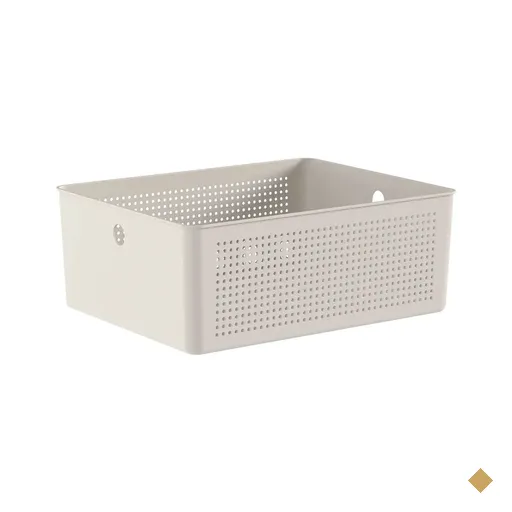 Cesto Organizador Multiuso Bege Flow 34x27x13cm Ou 12L Lavanderia Closet…