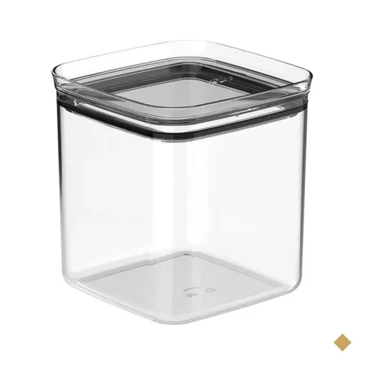 Pote Hermético 2,3l Porta Mantimentos Alimentos Organizador Block Maxxi Natural