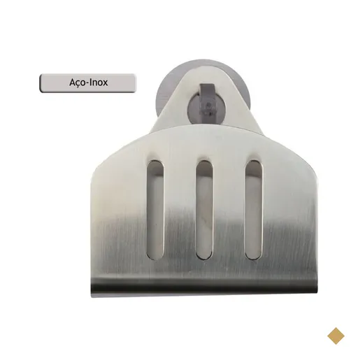 Porta Esponja de inox com ventosa - redondo