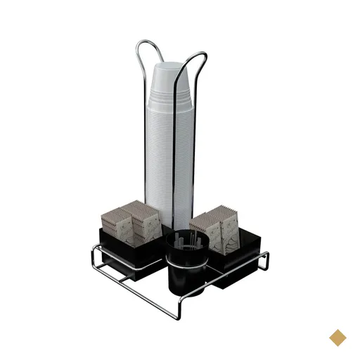 Suporte Porta Copos 50ml 80ml Porta Saches Açúcar Colheres Mexedor…