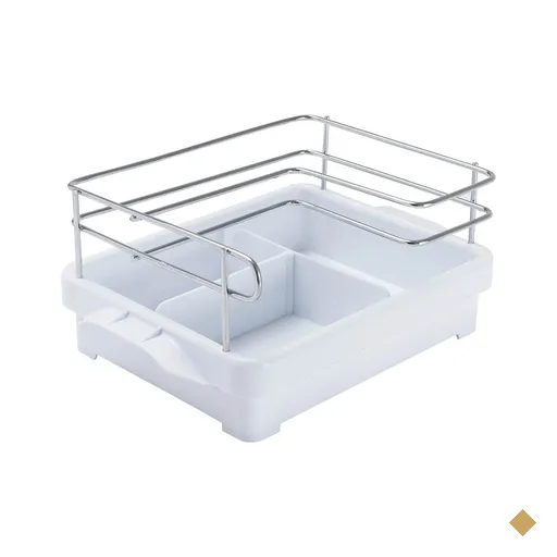 Suporte Porta Condimentos para Cozinha Branco Azeite Vinagre Sal Temperos Utimil