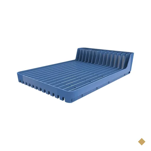 Escorredor de Pratos Louças Azul Madrugada Pop Crippa Compacto Pia Cozinha