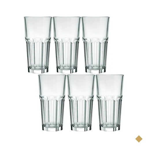 Conjunto 6 Copos Long Para Drinks Cerveja Transparente Bristol 340ml De Vidro…