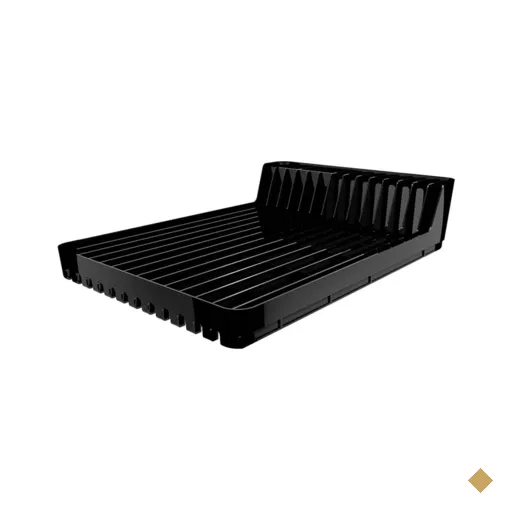 Escorredor de Pratos Louças Preto Pop Crippa Compacto Cozinha Pia