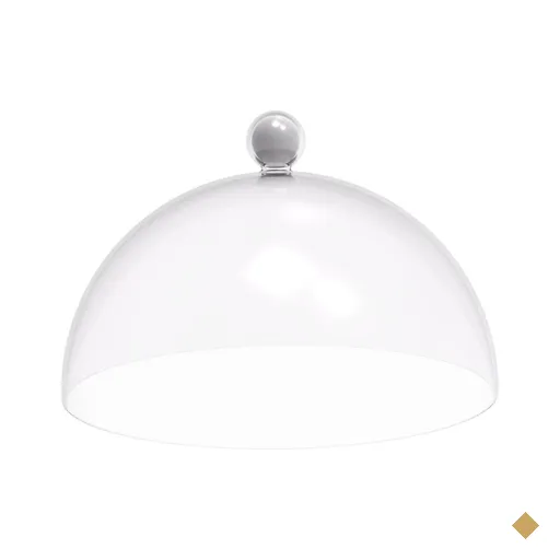 Cúpula Crippa Bubble 30 Cm De Diâmetro Branca