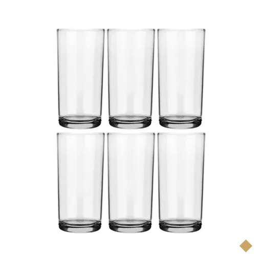 Kit 6 Copos de Vidro Long Drink 300ml Cylinder Transparente para Servir Sucos…