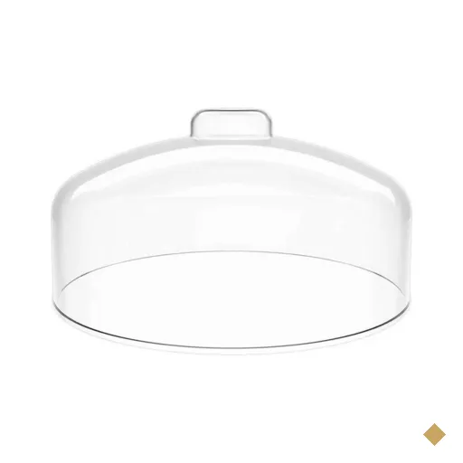 Cúpula Prato de Bolo Natural Tampa de Plástico 31cm Haus Concept