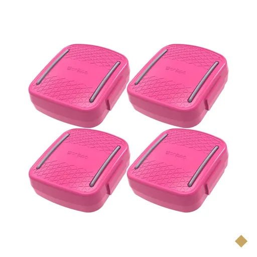 4 Porta Cotonetes Rosa Crippa para Viagem com Elástico Interno Portátil…