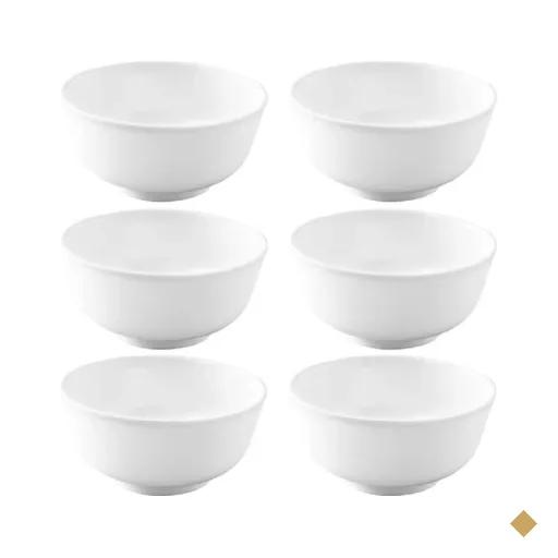 Kit 6 Bowls Melamina Branco Cumbuca 150ml Haus Tigela Fruta Cereais Serenata…