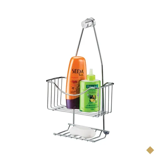 Porta Shampoo com Saboneteira de Registro Aço Cromado Utimil Suporte para…