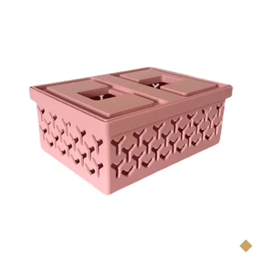 Caixa Organizadora com Tampa Crippa Cesto Médio Rosa Closet Brinquedos…