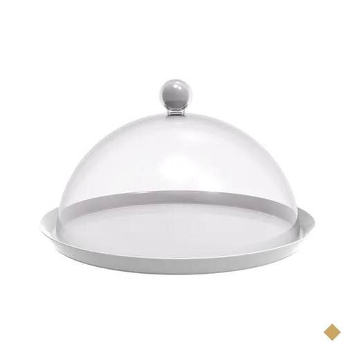 Porta Bolo Bubble Crippa 30 Cm De Diametro Com Base Resistente E Cúpula…