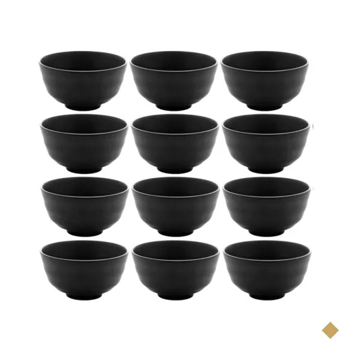Kit 12 Bowls de Melamina 11,5x6cm Tóquio Servir Shimeji e Ceviche Cumbucas…