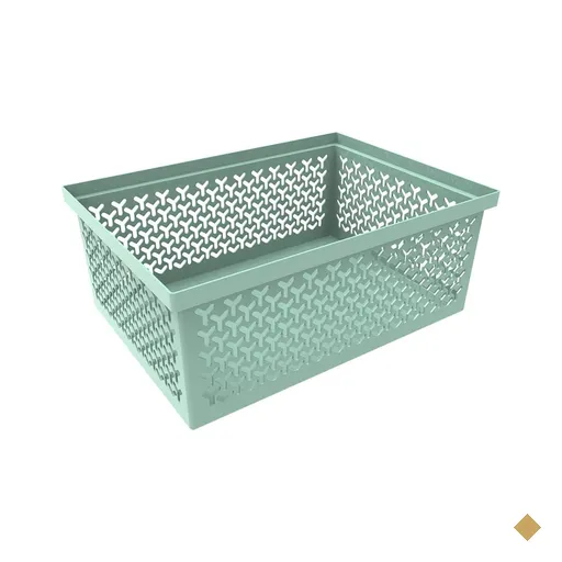 Cesto Organizador Menta Crippa Grande Retangular Escritório Closet Banheiro…