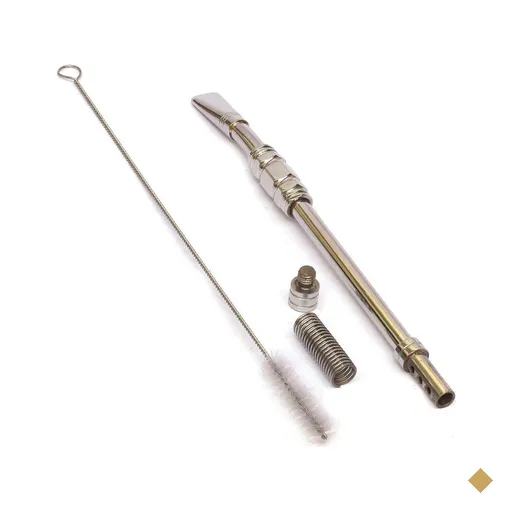 Bomba 22cm Tererê Chimarrão Aço Inox Anel Superior Bojo Mola
