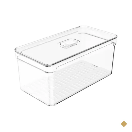 Organizador De Geladeira Porta Frutas Legumes Vegetais 5L Com Respiradouro…