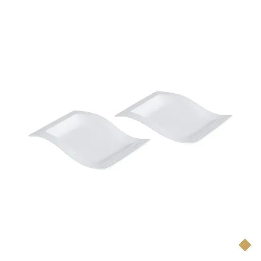 Conjunto de 2 pratinhos tipo onda