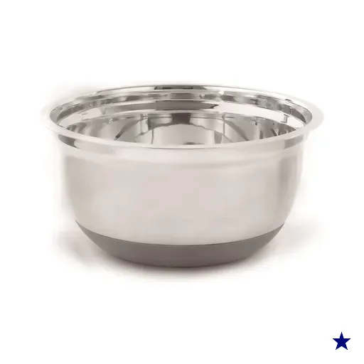 Vasilha Bowl de inox com silicone 21cm