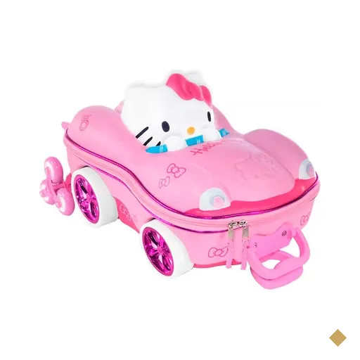 Mochila Escolar Infantil de Rodinhas Hello Kitty em EVA Maxtoy - PT 1 UN