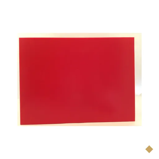 Tabua de Corte Lisa em Polietileno - Vermelha - 33 x 25