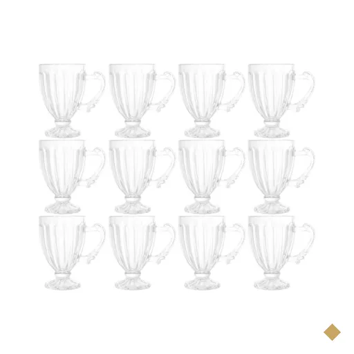 Conjunto 12 Xícaras de Café 100ml Cristal Imperial Lyor Taças para…