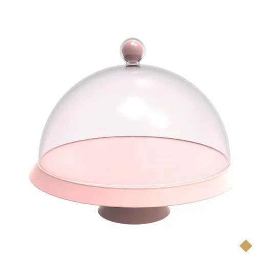 Boleira 30cm com Cúpula e Pé Bubble Crippa Porta Bolo Tortas Doces Himalaia…