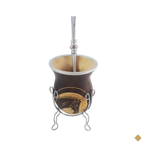 Kit De Cuia E Bomba Para Chimarrão Terere Mate Com Tripé