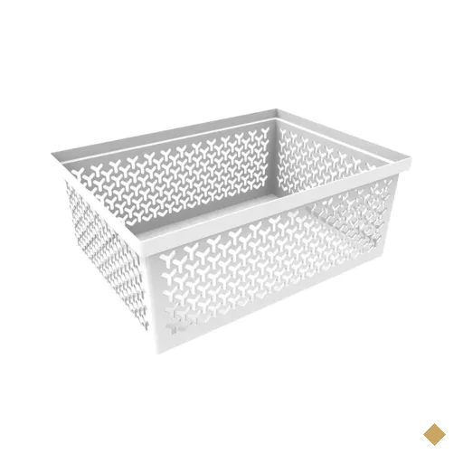Cesto Organizador Crippa Grande Branco Retangular Escritório Closet Banheiro…