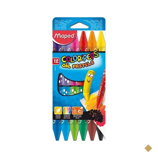 Giz Pastel Color Peps, 12 cores, 864010, Maped CX 1 UN