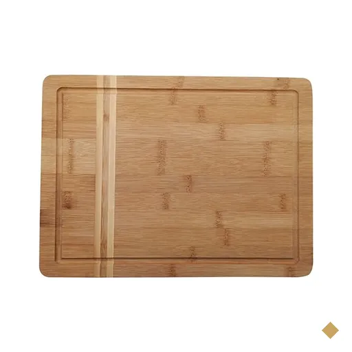 Tabua de bambu - churrasco - 32 x 24 x1,8 cm - Canaleta