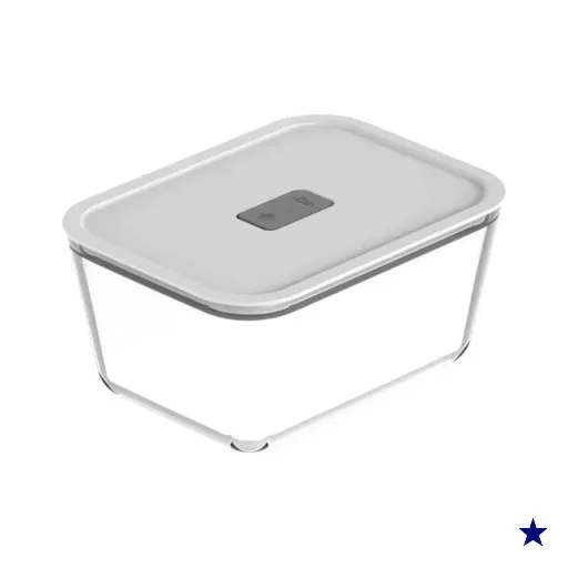 Pote De Vidro com Tampa Hermética 2,4L Mantimento Fresh Lock Ou Branco Forno…