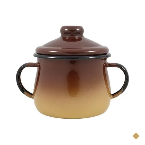 Açucareiro em Agata - Marrom e bege - 350 ML