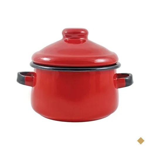 Mini Caçarola em Agata - 500 ML - Vermelha - Indução