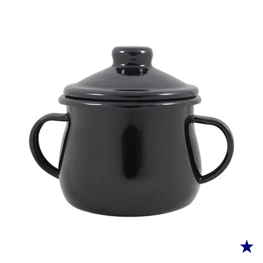 Açucareiro em Agata - Preto - 350 ML