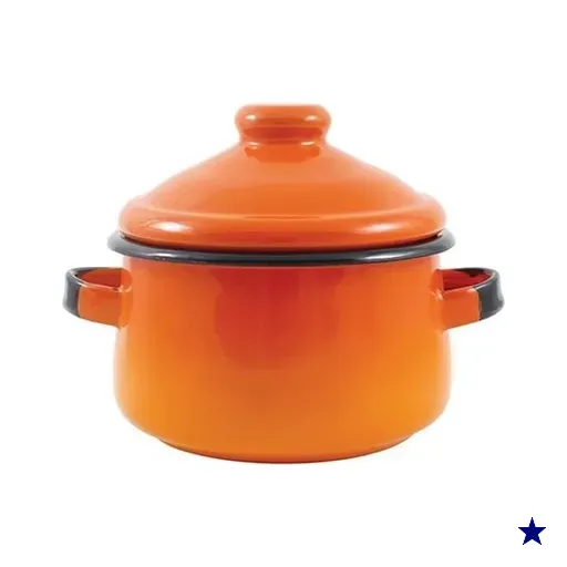 Mini Caçarola em Agata - 500 ML  - Laranja - Indução