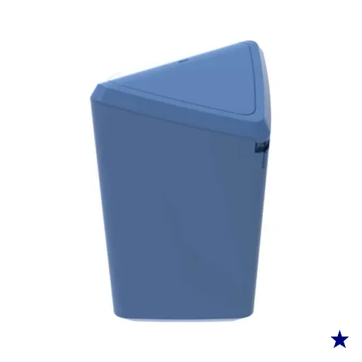 Lixeira Basculante Crippa 12L Prisma Azul Madrugada Cozinha Escritório Banheiro