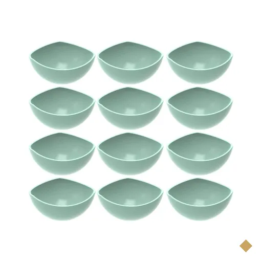 Kit 12 Bowl Trio Crippa Verde Menta Cumbuca Grande 500ml Plástico Salada Sopas…