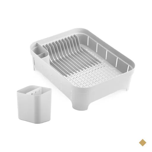 Kit Escorredor De Louça Prato Talheres Utensílios De Cozinha Branco